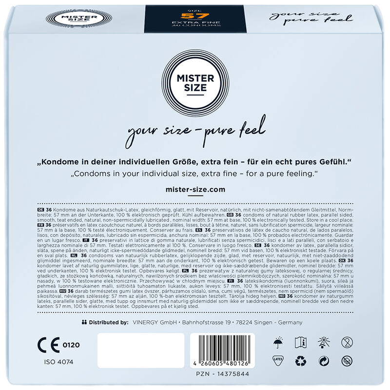 MISTER SIZE - CONDOM SIZE L 57 MM (36 UNITS) - Image 3