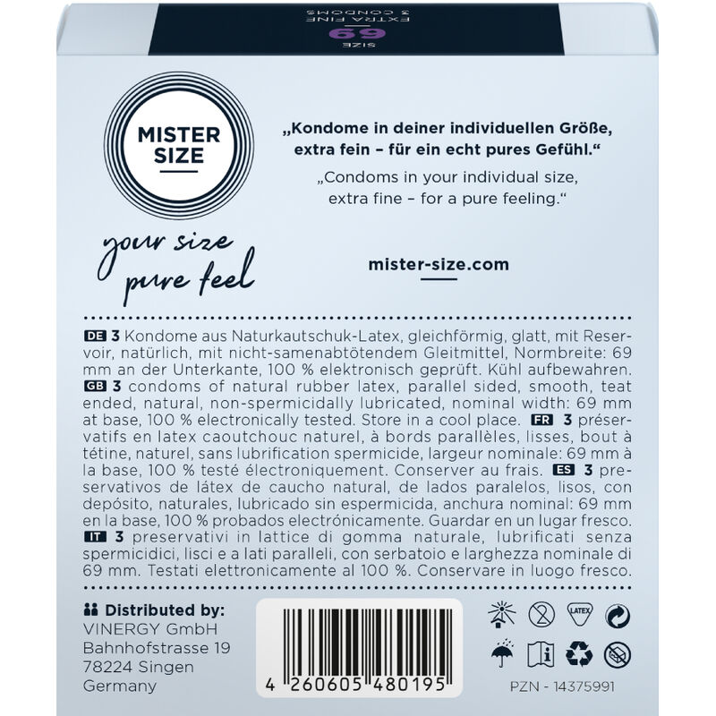 MISTER SIZE - PRESERVATIVOS TALLA XXXL 69 MM (3 UNIDADES) - Imagen 3