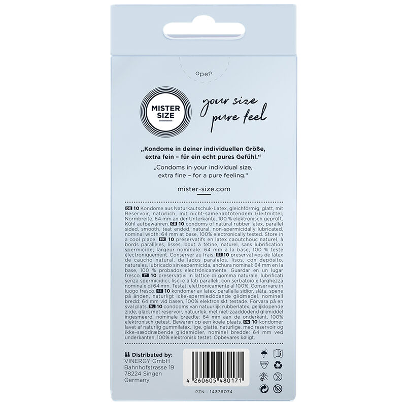 MISTER SIZE - PRESERVATIVOS TALLA XXL 64 MM (10 UNIDADES) - Imagen 2