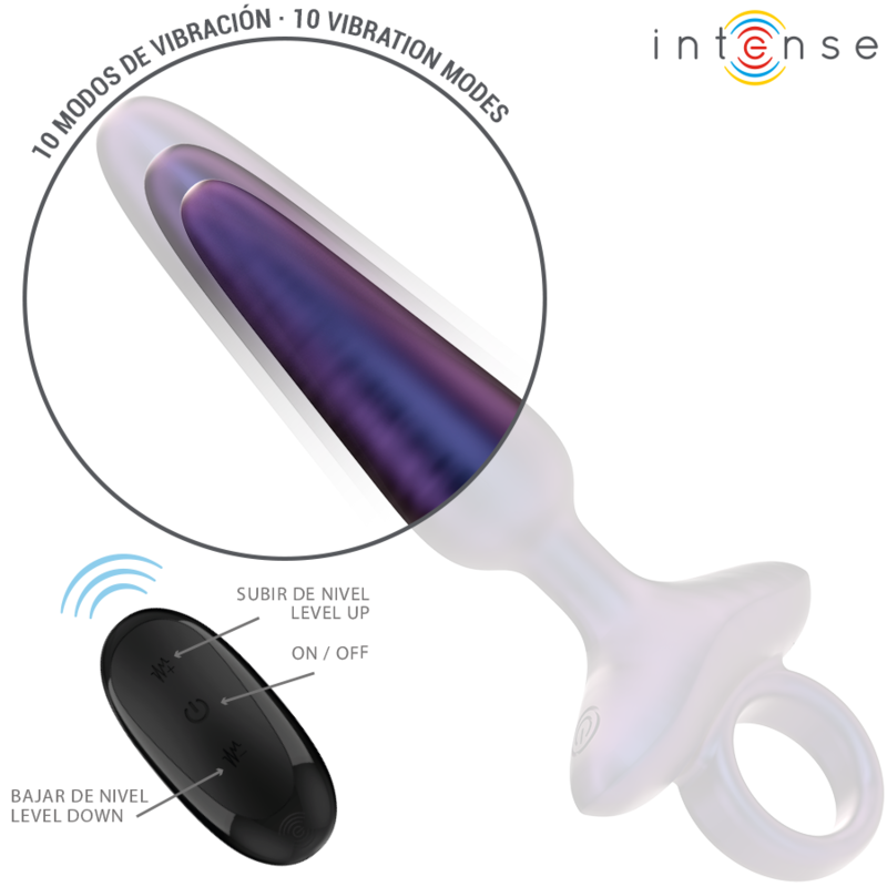 INTENSE - MARLON PLUG ANAL VIBRANT MODÈLE 4 TÉLÉCOMMANDE – Image 5