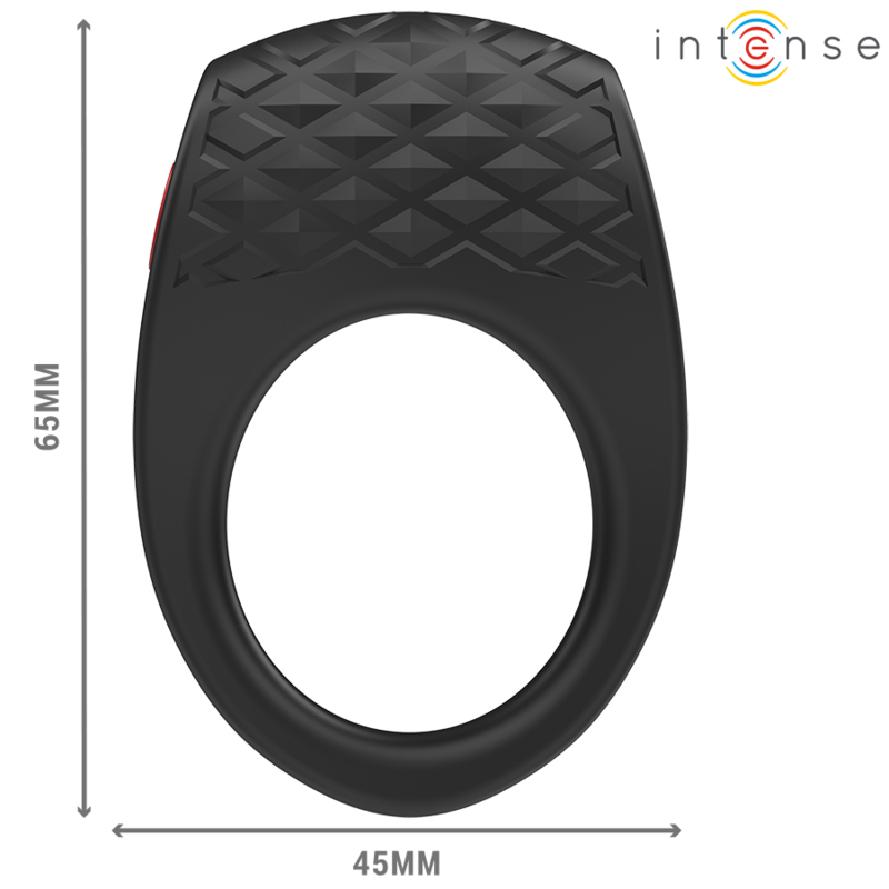 INTENSE - CLOVER VIBRATEUR ANNEAU PÉNIS 10 VIBRATIONS NOIR – Image 3