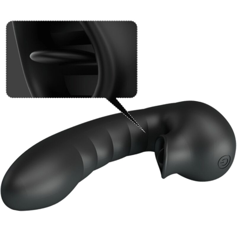 PRETTY LOVE - HOBGOBLIN BOÎTE À DOIGTS VIBRANTS 12 VIBRATIONS + STIMULATEUR DE CLITORIS NOIR – Image 8