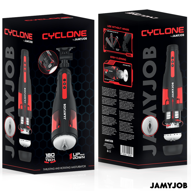 JAMYJOB - CYCLONE MASTURBADOR VAGINA AUTOMÁTICO 10 MODOS ROTACIÓN Y EMPUJE - Imagen 7