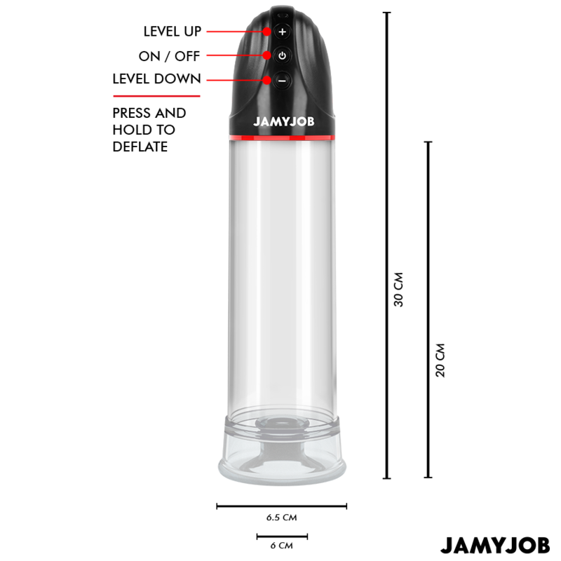 JAMYJOB - XPAND BOMBA AUTOMÁTICA 3 NIVELES DE SUCCIONADOR GRIS - Imagen 4