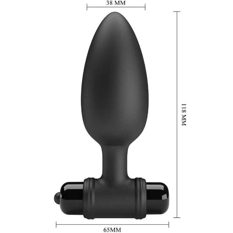 PRETTY LOVE - VIBRA BUTT PLUG 2 ANAL PLUG 10 VIBRATIONEN SCHWARZ – Bild 5