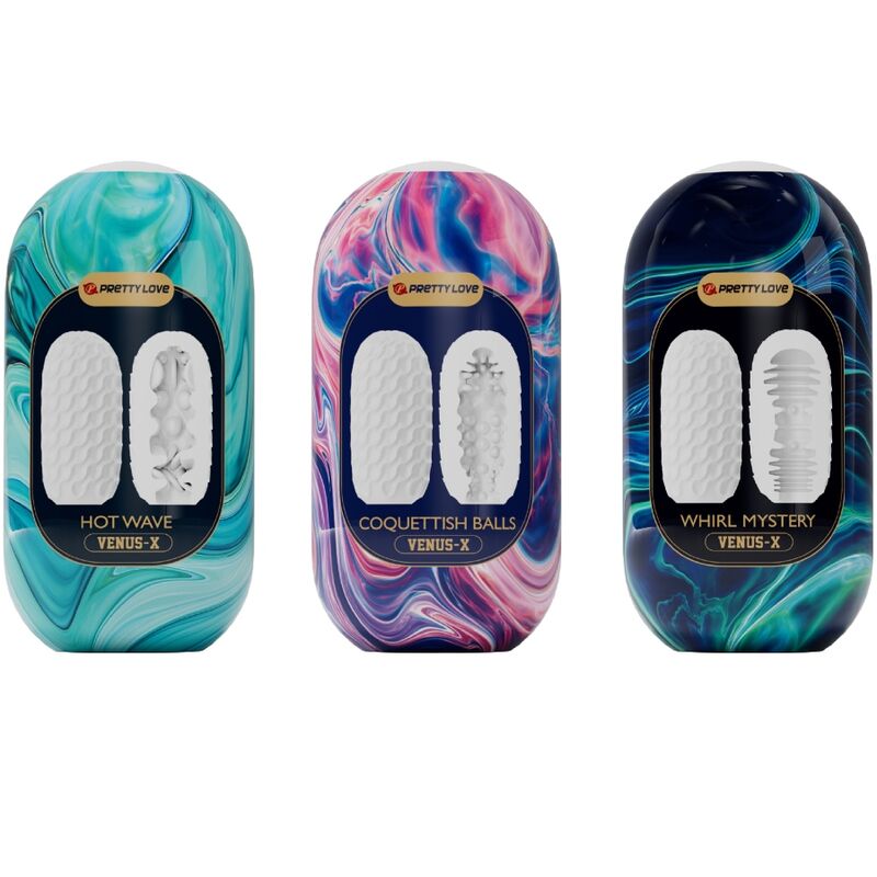 PRETTY LOVE - VENUS X 15 MASTURBATEURS HOMMES EN SILICONE BLANC – Image 5