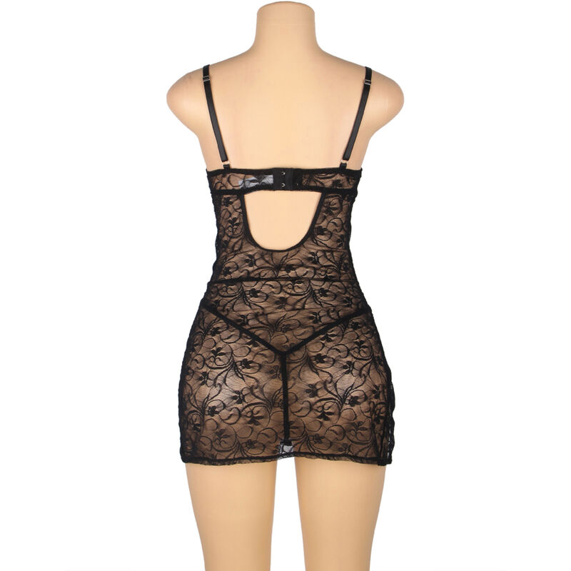 SUBBLIME - 954185 SPITZEN-BABYDOLL MIT VERSTELLBAREN TRÄGERN SCHWARZ S/M – Bild 6