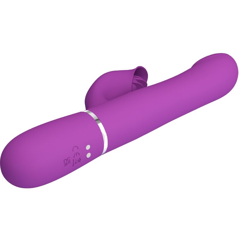PRETTY LOVE - VIBRATEUR ET STIMULATEUR MULTIFONCTION 4 EN 1 VIOLET – Image 5