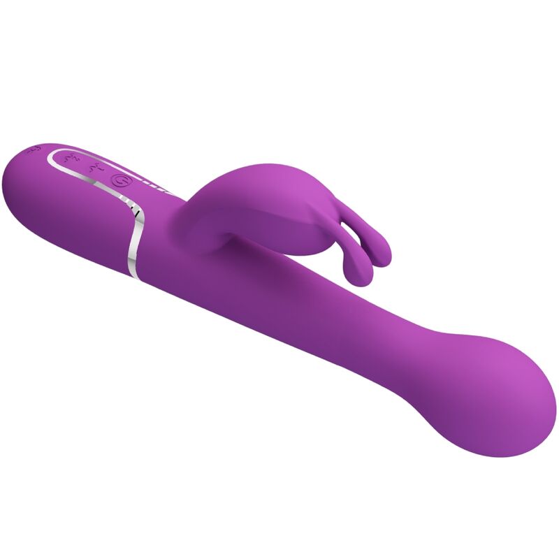 PRETTY LOVE - VIBRATEUR LAPIN MULTIFONCTION 3 EN 1 DEJON VIOLET – Image 4