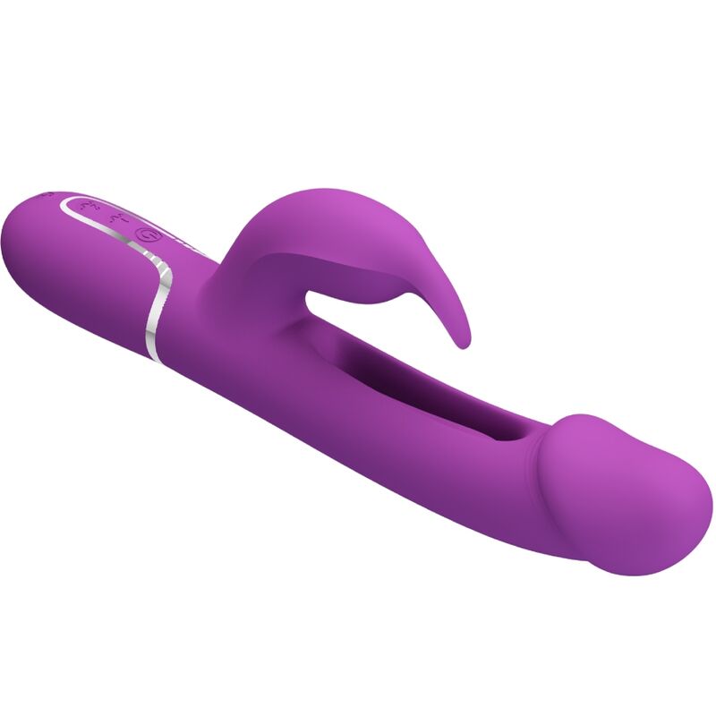 PRETTY LOVE - KAMPAS VIBRATEUR LAPIN MULTIFONCTION 3 EN 1 VIOLET – Image 3