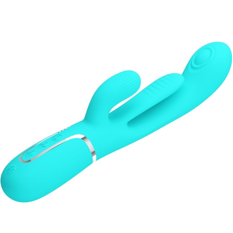 PRETTY LOVE - SHANIA TRIPLE VIBRADOR RABBIT MULTIFUNCIÓN 3 EN 1 - Imagen 9