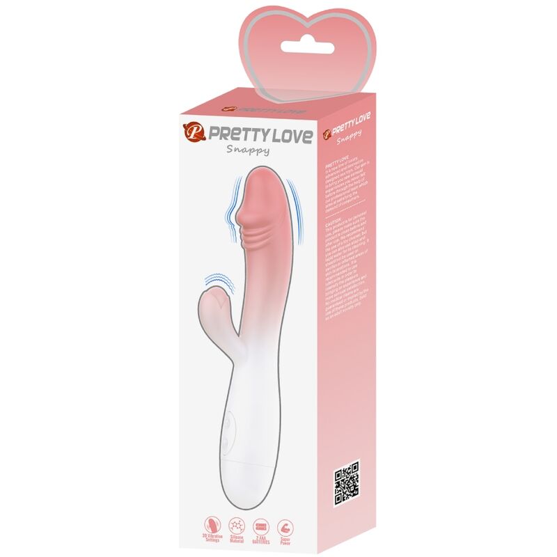 PRETTY LOVE - SNAPPY RABBIT VIBRATOR 30 VIBRATIONEN ROSA – Bild 8