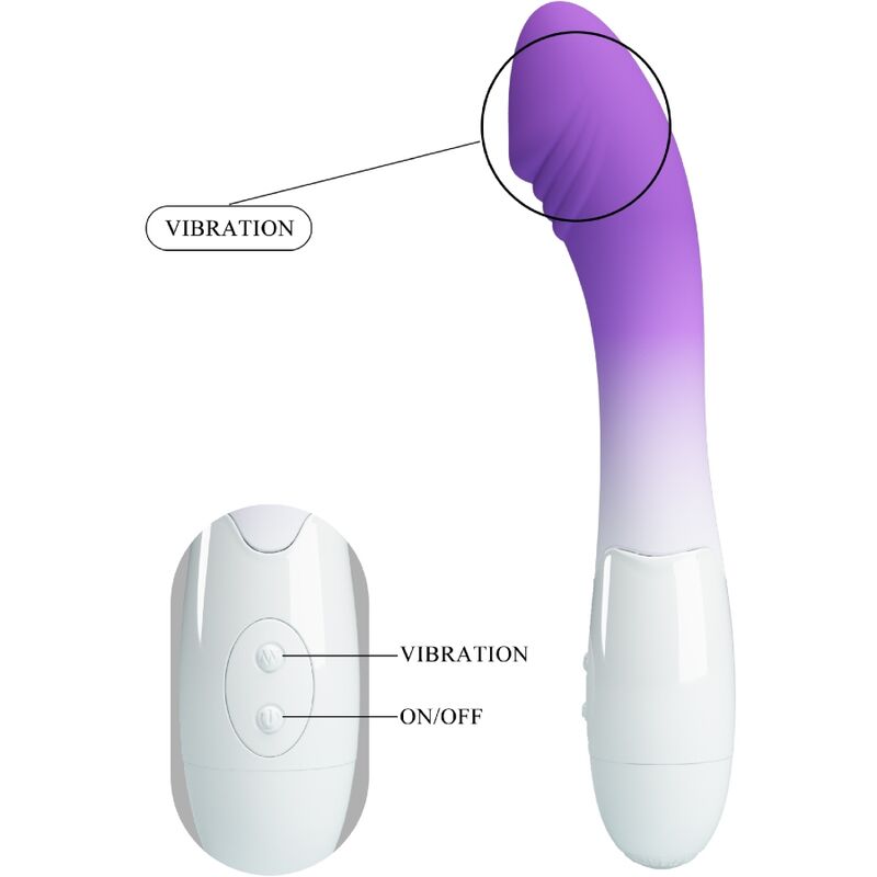 PRETTY LOVE - VIBRATEUR ELEMENTAL POINT G 30 VIBRATIONS VIOLET – Image 4