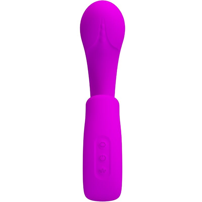 PRETTY LOVE - SIBEL VIBRATEUR POINT G + STIMULATEUR CLITORIS SIBEL 10 VIBRATIONS VIOLET – Image 2