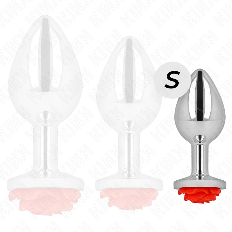 KINK - PLUG ANAL ROSA ROJA TALLA S - Imagen 3