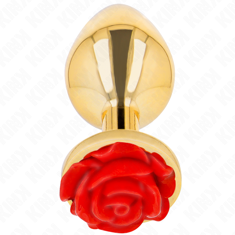 KINK - PLUG ANALE ORO ROSA ROSSO TAGLIA L - immagine 5