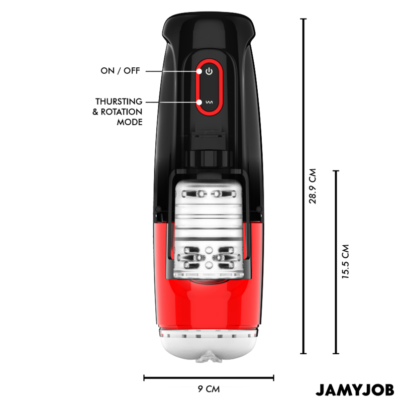 JAMYJOB - STORM MASTURBADOR VAGINA AUTOMÁTICO 10 MODOS ROTACIÓN Y EMPUJE - Imagen 2