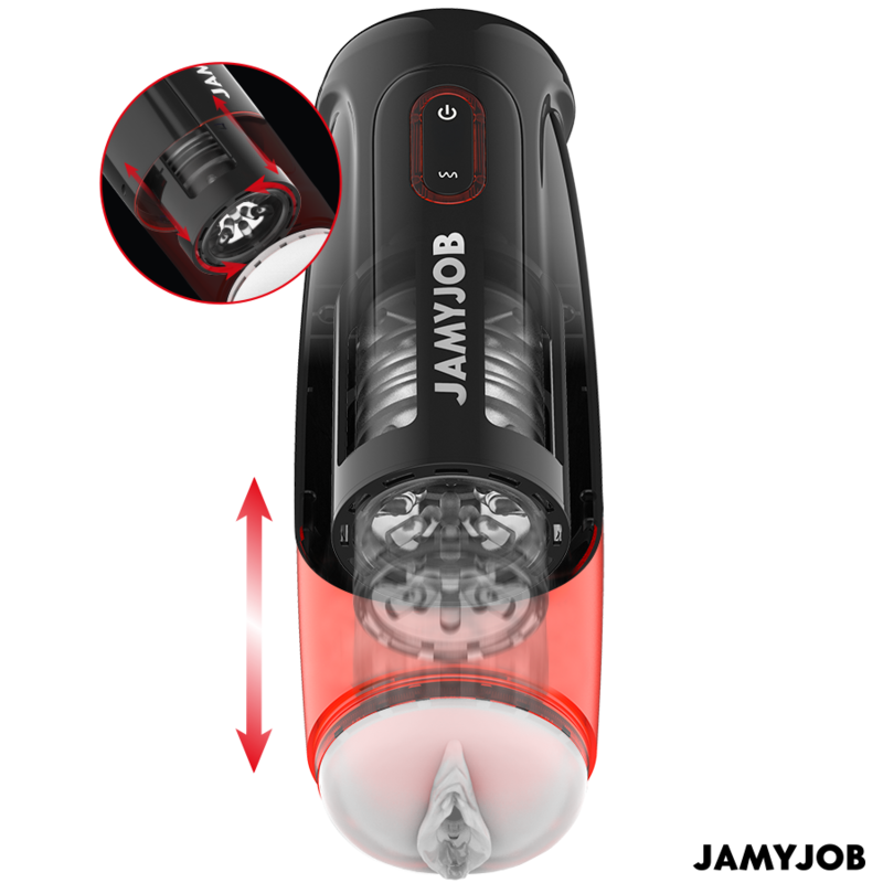 JAMYJOB - STORM MASTURBADOR VAGINA AUTOMÁTICO 10 MODOS ROTACIÓN Y EMPUJE - Imagen 5