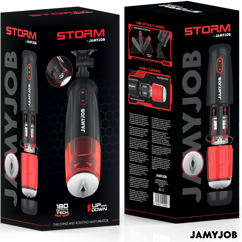 JAMYJOB - STORM MASTURBADOR VAGINA AUTOMÁTICO 10 MODOS ROTACIÓN Y EMPUJE - Imagen 6