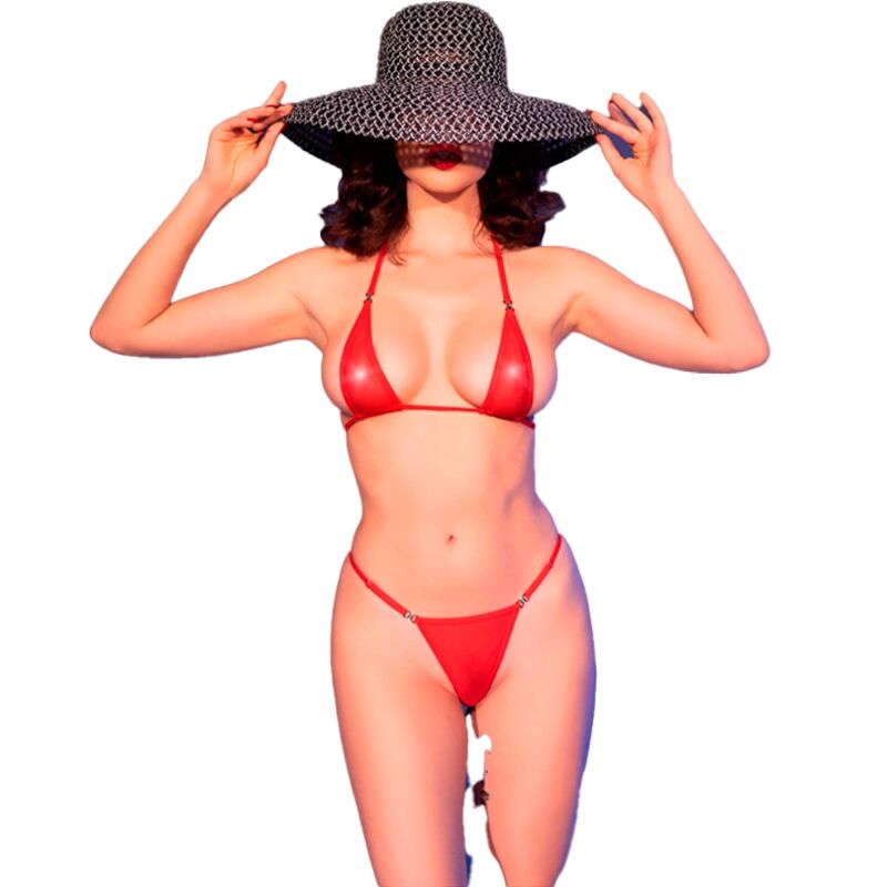 CHILIROSE - CR 4840 MICRO BIKINI ROSSO S/M - immagine 4