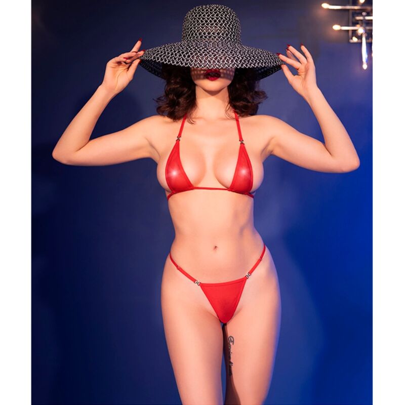 CHILIROSE - CR 4840 MICRO BIKINI ROSSO S/M - immagine 8
