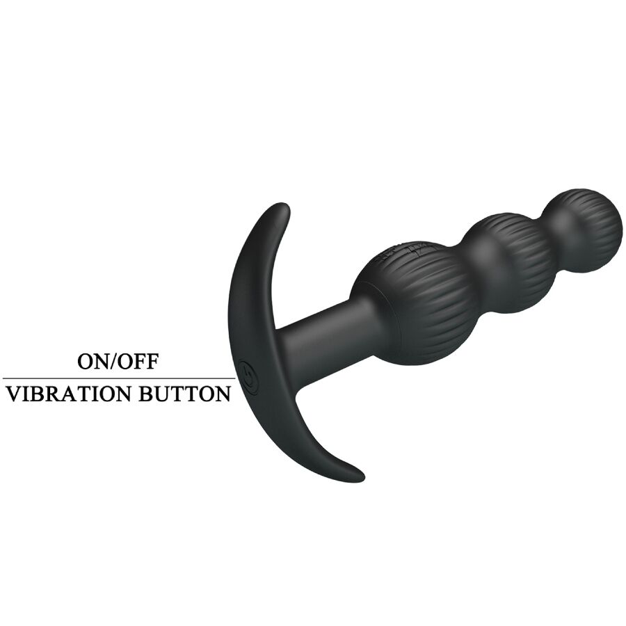 PRETTY LOVE - SIDNEY VIBRATORE ANALE 10 VIBRAZIONI NERO - immagine 8