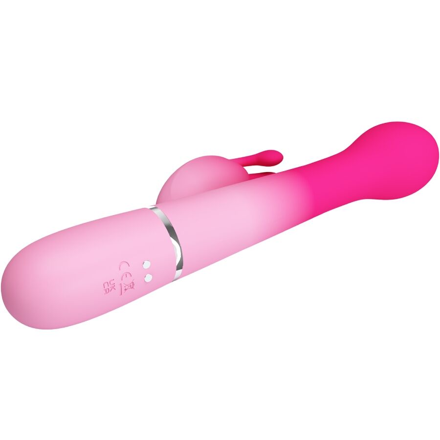 PRETTY LOVE - VIBRATEUR LAPIN MULTIFONCTION 3 EN 1 DEJON ROSE – Image 10