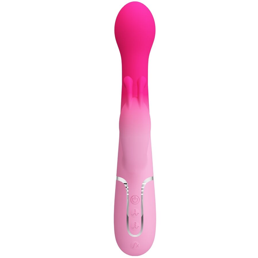 PRETTY LOVE - VIBRATEUR LAPIN MULTIFONCTION 3 EN 1 DEJON ROSE – Image 5