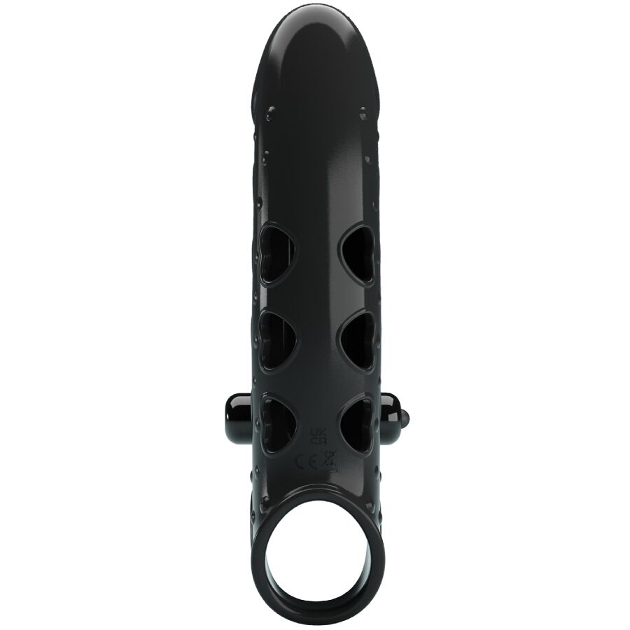 ROMANCE - FUNDA PARA PENE CON VIBRACIÓN NEGRO - Imagen 10