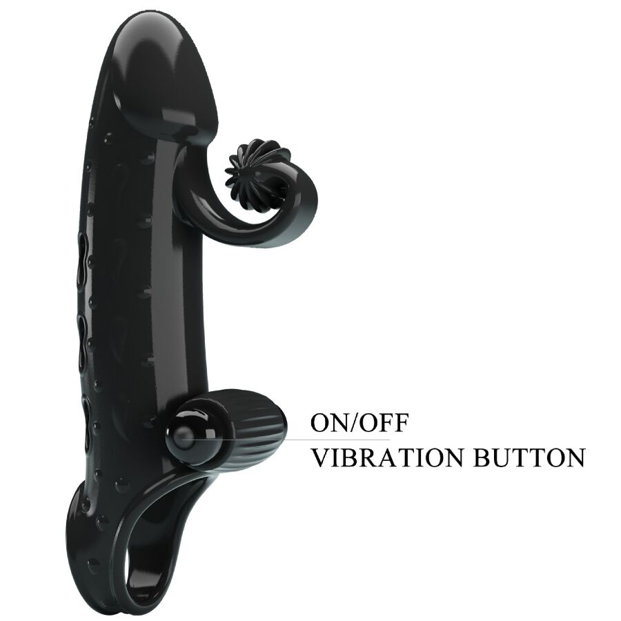 ROMANCE - FUNDA PARA PENE CON VIBRACIÓN NEGRO - Imagen 7