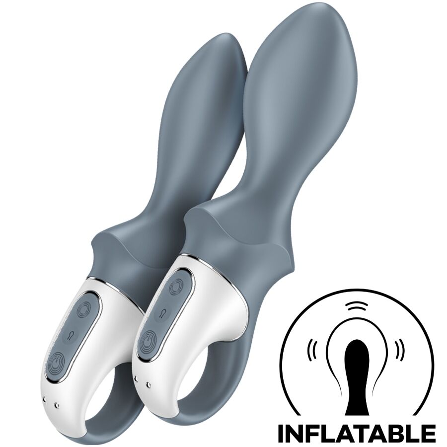 SATISFYER - AIR PUMP BOOTY 1 ANAL AUFBLASBARER VIBRATOR GRAU – Bild 2