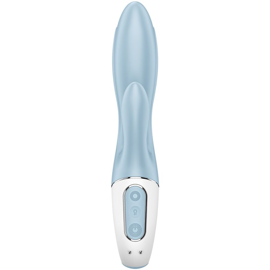 SATISFYER - AIR PUMP BUNNY 1 INFLATABLE RABBIT VIBRATOR BLUE - Image 4
