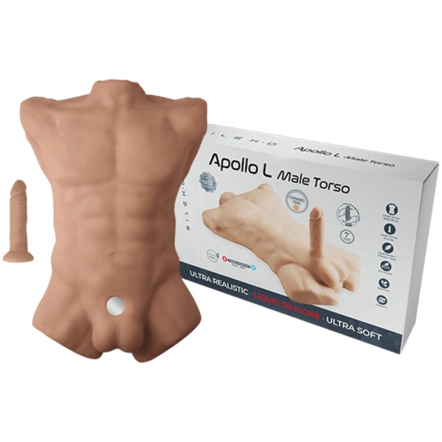 SILEXD - APOLLO L TORSO MASCHILE REALISTICO CARAMELLO - immagine 7