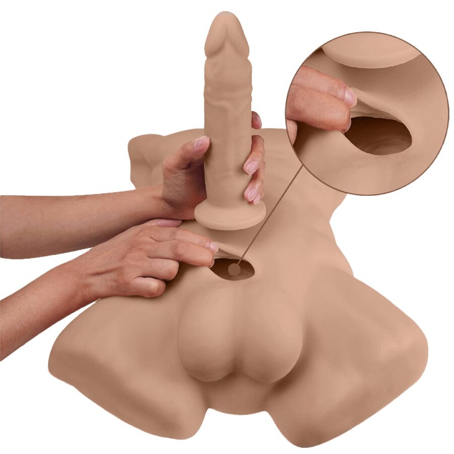 SILEXD - APOLLO L TORSO MASCHILE REALISTICO CARAMELLO - immagine 8