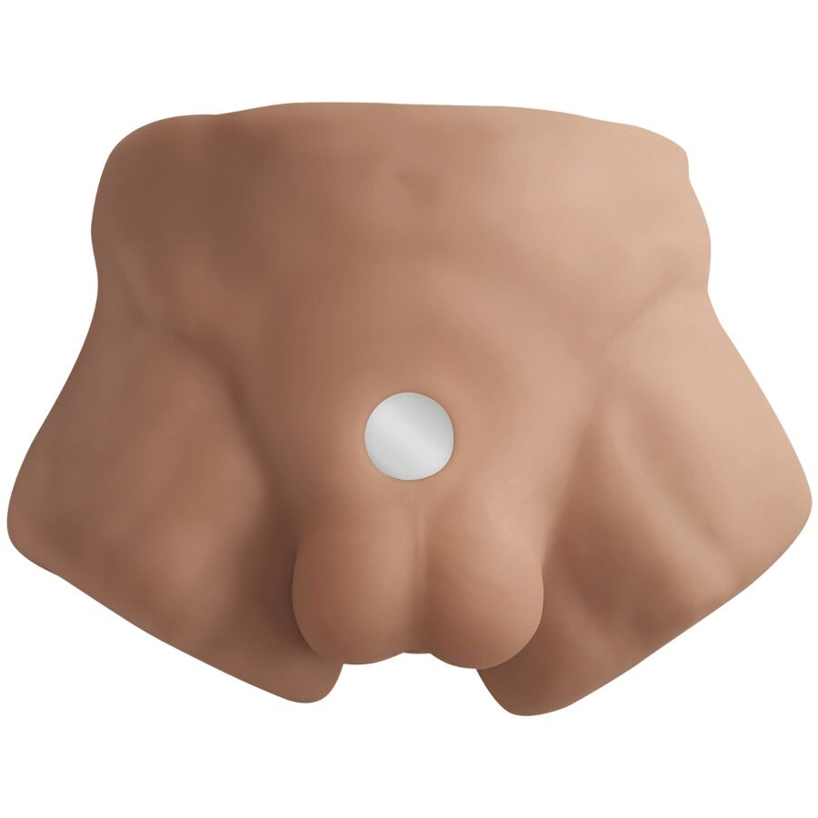 SILEXD - APOLLO S REALISTISCHER MÄNNLICHER HALBTORSO KARAMELL – Bild 3