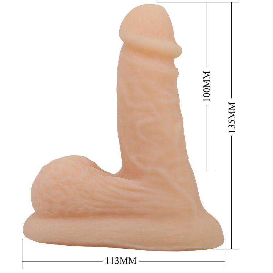 PRETTY LOVE - WILDON ULTRA REALISTISCHER UND ELASTISCHER DILDO 10 CM NATUR – Bild 4