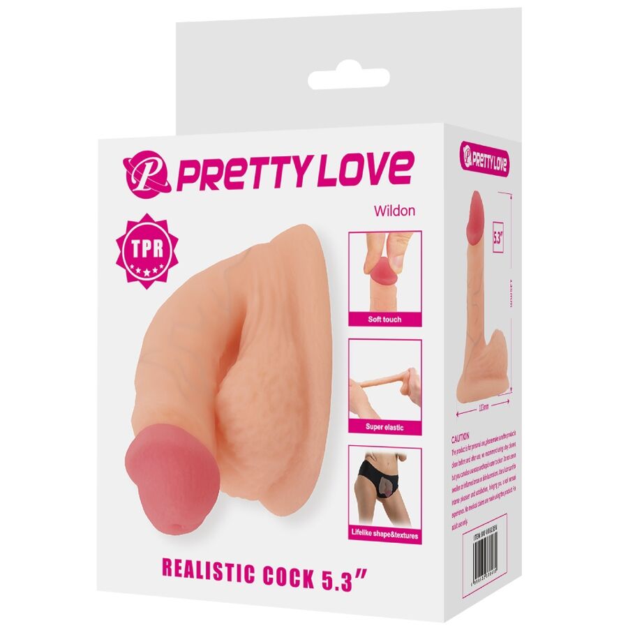 PRETTY LOVE - WILDON ULTRA REALISTISCHER UND ELASTISCHER DILDO 10 CM NATUR – Bild 5