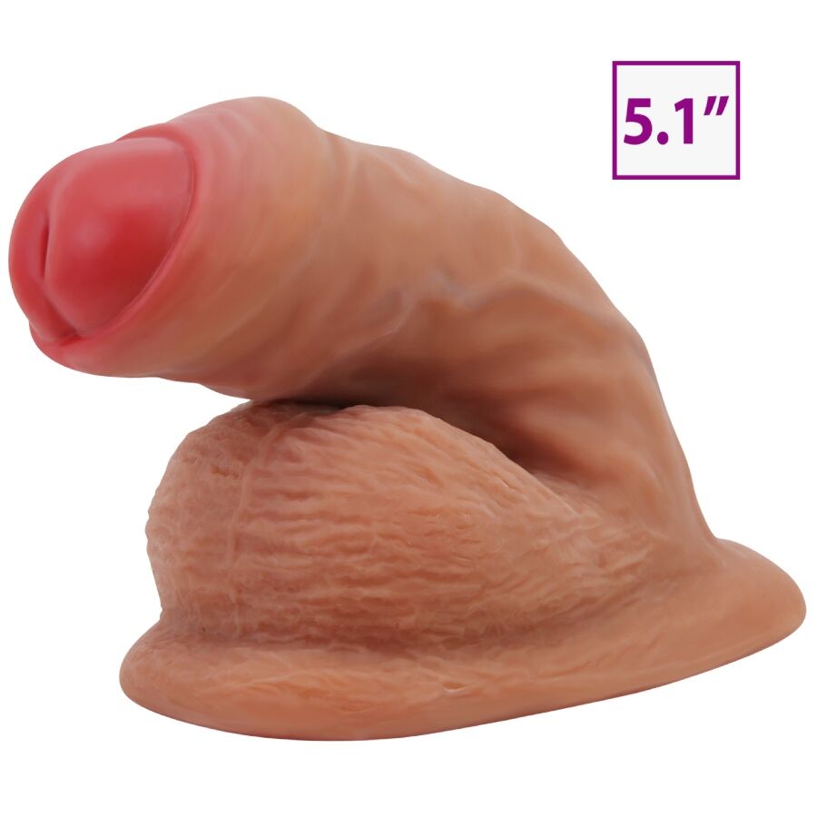 PRETTY LOVE - WARNELL ULTRA REALISTISCHER UND ELASTISCHER DILDO 9,5 CM MULATO – Bild 4