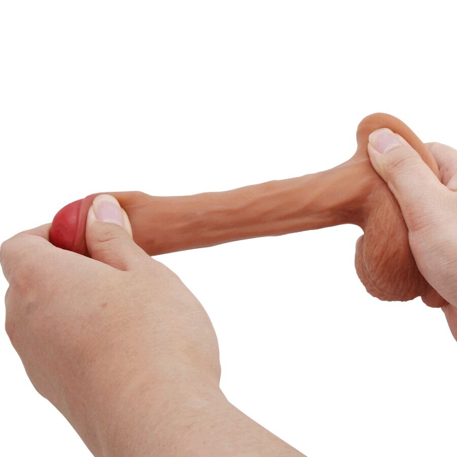 PRETTY LOVE - WARNELL ULTRA REALISTISCHER UND ELASTISCHER DILDO 9,5 CM MULATO – Bild 6