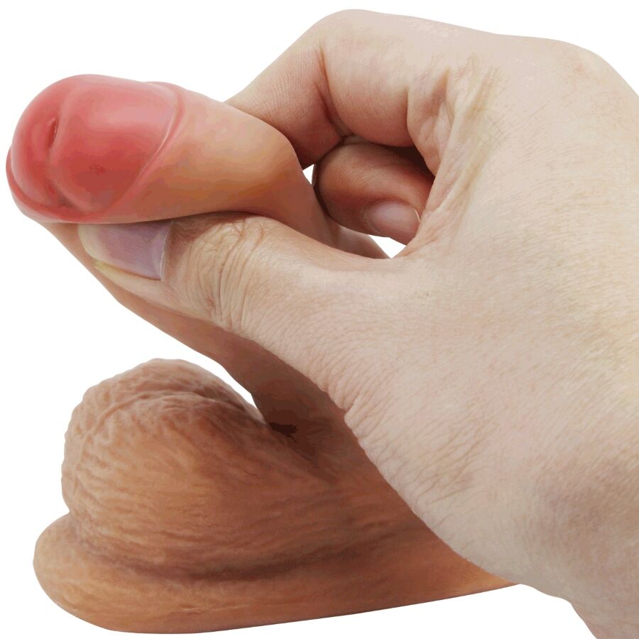 PRETTY LOVE - WARNELL ULTRA REALISTISCHER UND ELASTISCHER DILDO 9,5 CM MULATO – Bild 7