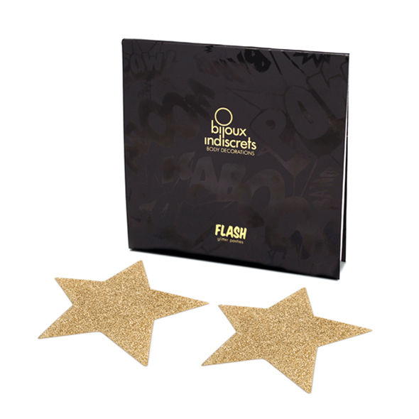 BIJOUX - INDISCRETS FLASH GOLDEN STAR NIPPELABDECKUNGEN – Bild 3