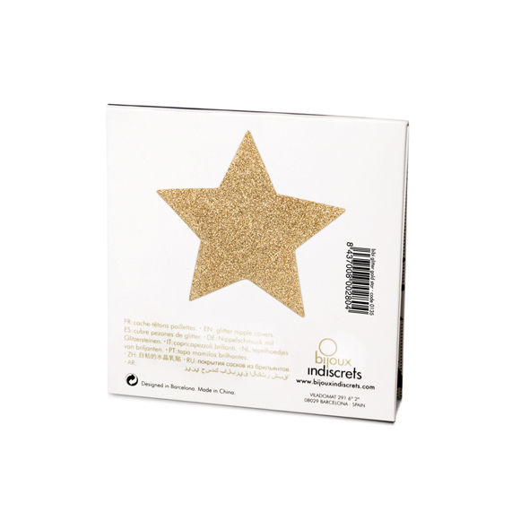 BIJOUX - INDISCRETS FLASH GOLDEN STAR NIPPELABDECKUNGEN – Bild 2