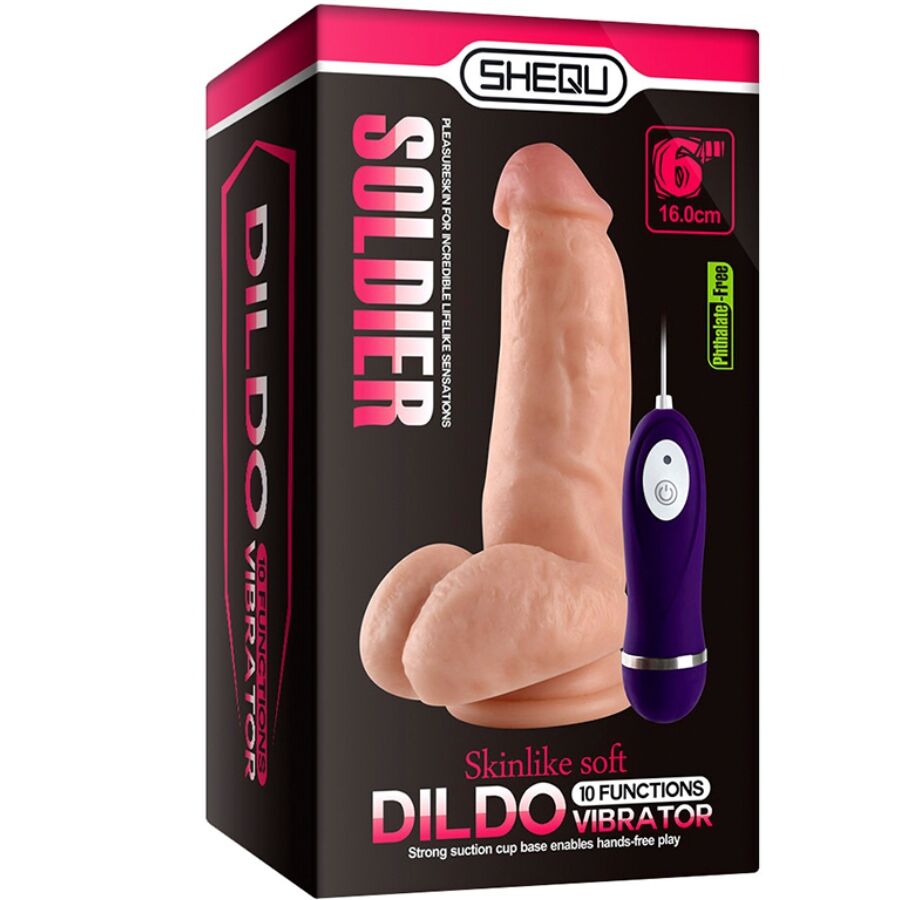 SHEQU - SOLDADO VIBRADOR DILDO COM CONTROLE REMOTO 16 CM - Image 7