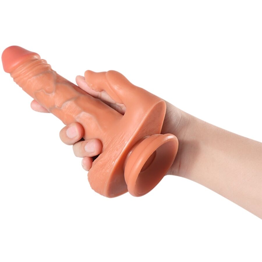 SHEQU - JULIAN DILDO ET STIMULATEUR DE CLITORIS AVEC VIBRATION ET TÉLÉCOMMANDE 16 CM – Image 9