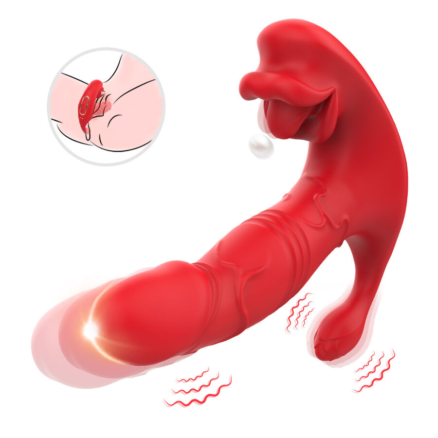 ARMONY - ANALVIBRATOR PANTY C UND G-SPOT STIMULATOR FERNBEDIENUNG ROT – Bild 6