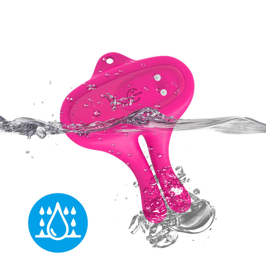 ARMONY - RABBIT SHAPE VIBRATION MAGNETIC NIPPLE CLAMPS PINK - Image 4
