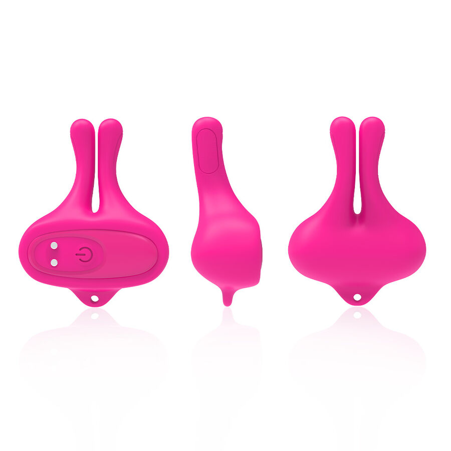 ARMONY - RABBIT SHAPE VIBRATION MAGNETIC NIPPLE CLAMPS PINK - Image 10