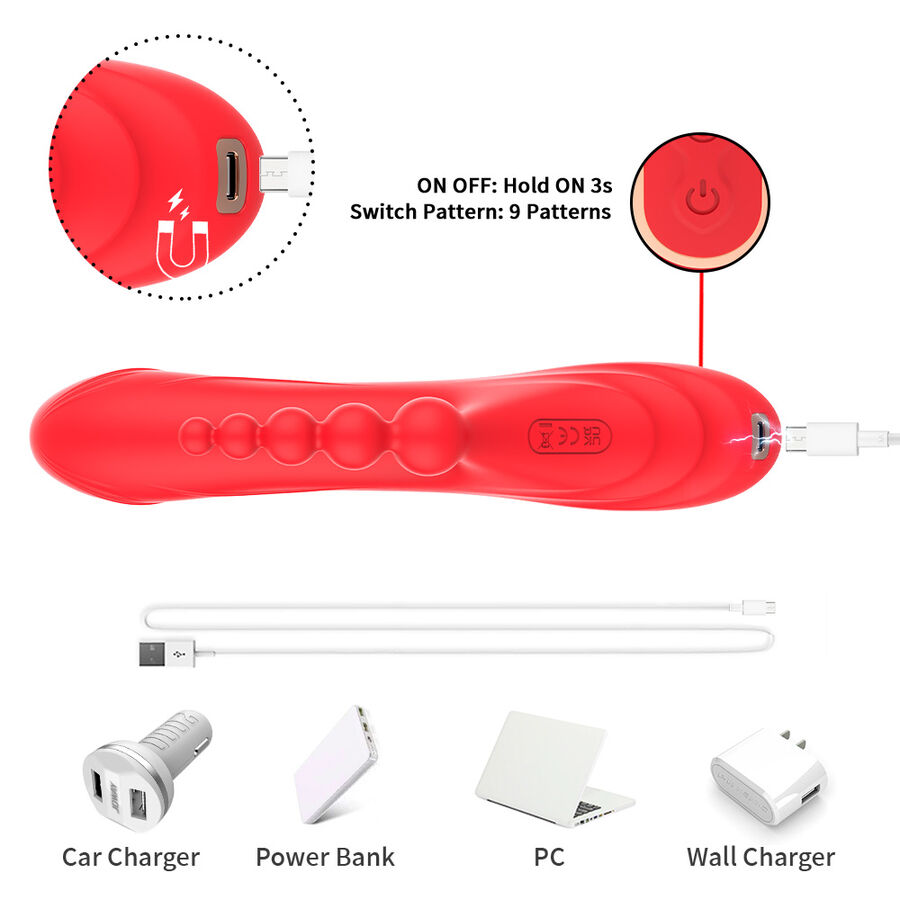 ARMONY - STIMULATEUR DE POINT G ET DE CLITORIS VIBRATEUR ROUGE – Image 9