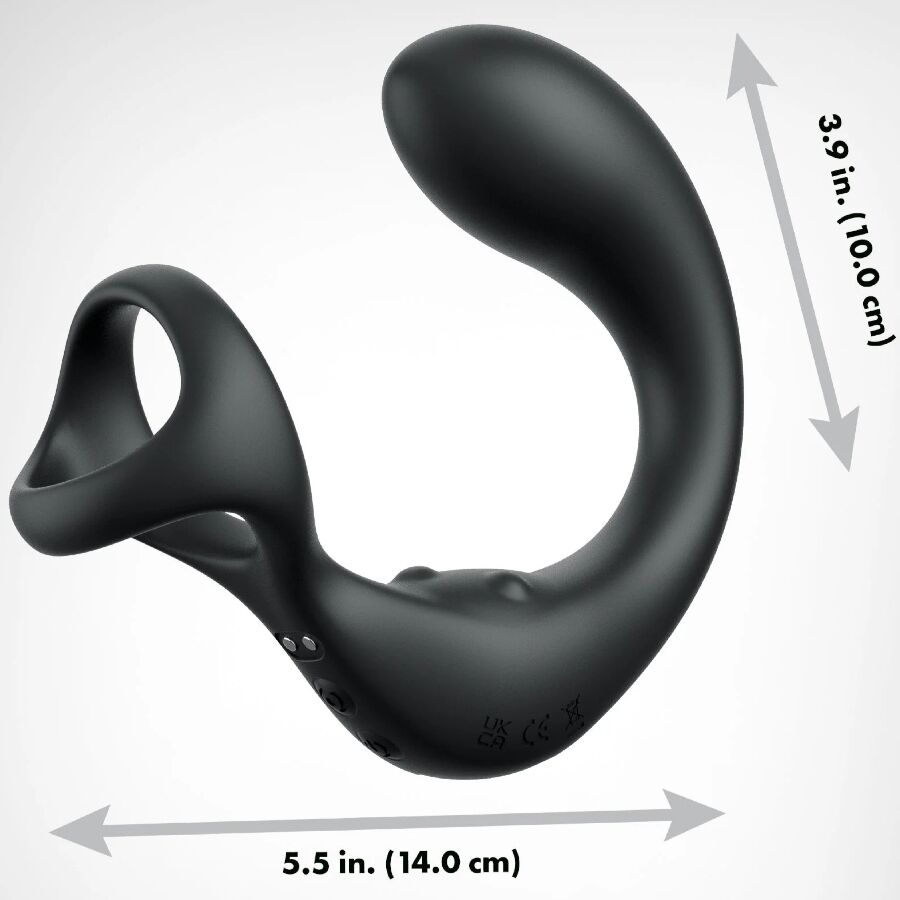 MASAJEADOR DE PRÓSTATA CON ANILLO VIBRADOR Y CONTROL REMOTO - Imagen 4