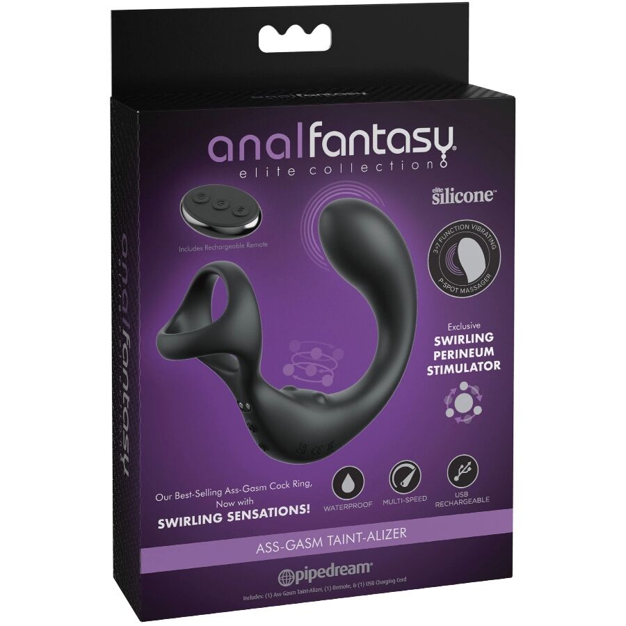 MASAJEADOR DE PRÓSTATA CON ANILLO VIBRADOR Y CONTROL REMOTO - Imagen 5